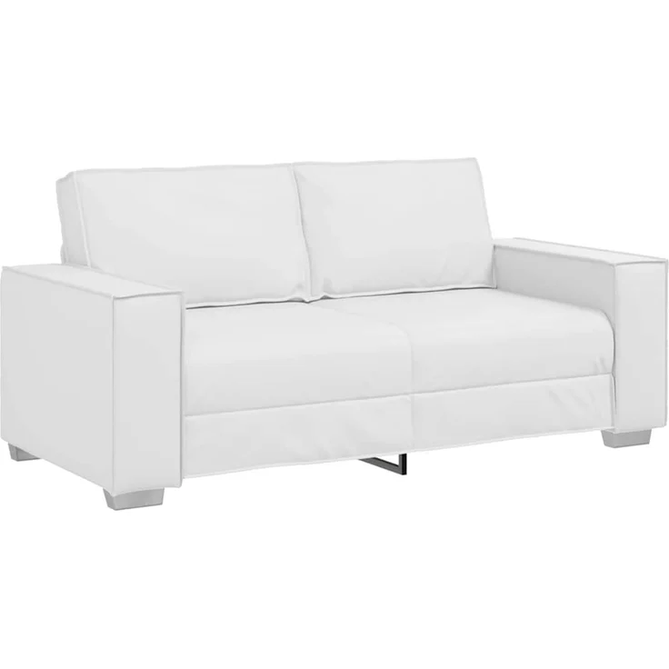 vidaXL Zweisitzer-Sofa Weiß 180 cm Kunstleder 4105057 – Bild 2