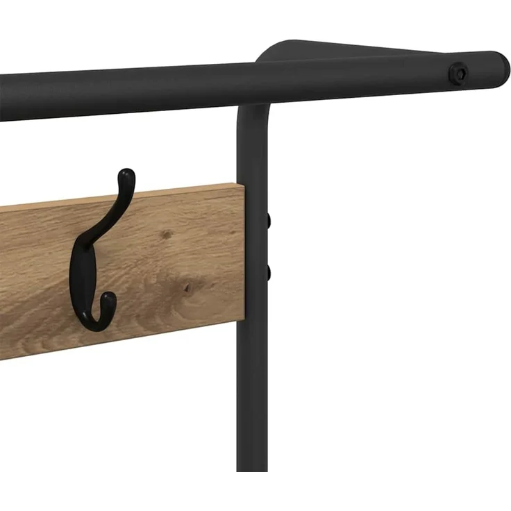 vidaXL Garderobenständer 75 x 34 x 184 cm Artisan-Eiche Holzwerkstoff 879958 – Bild 9