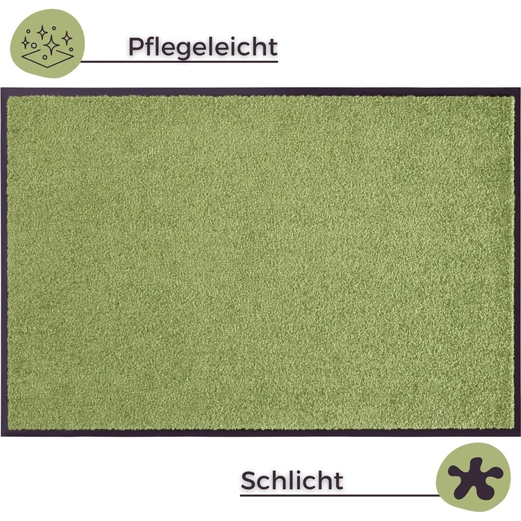 Waschbare Fußmatte Wash & Clean - grün - 40x60x0,7cm – Bild 2