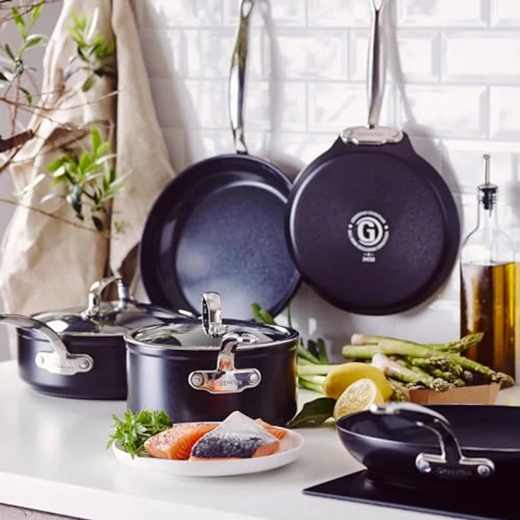 GreenPan Barcelona Pro Kochtopf 20cm Schwarz – Bild 4