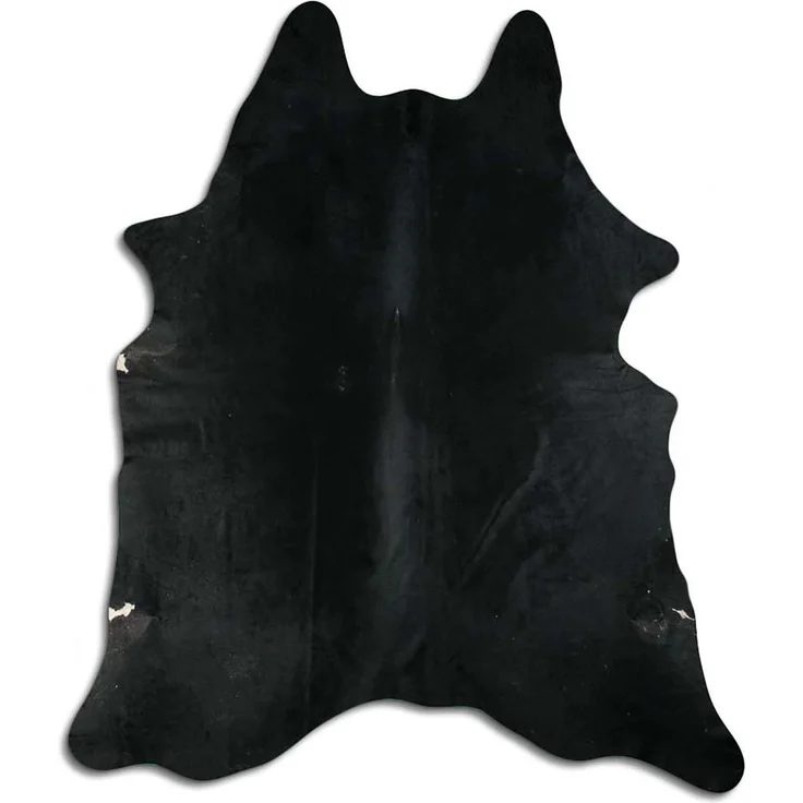 Livorio Fellteppich, Rinderfell schwarz / black, 200 x 225 cm – Bild 3