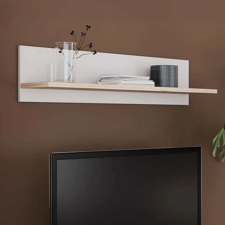 FORTE Wandboard Vankka Regal Wandmontage, Wandregal, zweifarbiges Dekor, einfache Montage – Bild 6