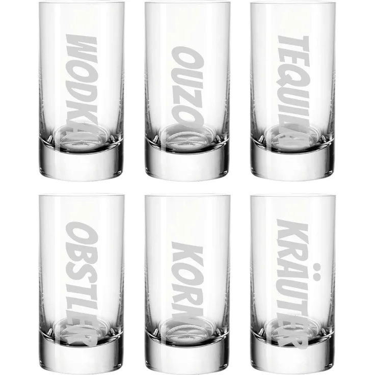 Luxentu Stamper 55 ml 6er Set Schnaps-Ensemble