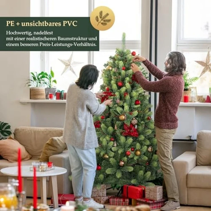 SALCAR 180cm Künstlicher Tannenbaum – Bild 3