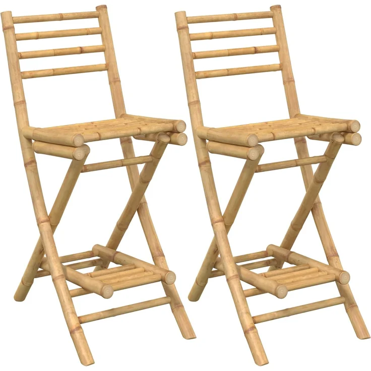 vidaXL Outdoor Bar Tisch und Hocker 3 stk. Natur Bambus 3469654 – Bild 4