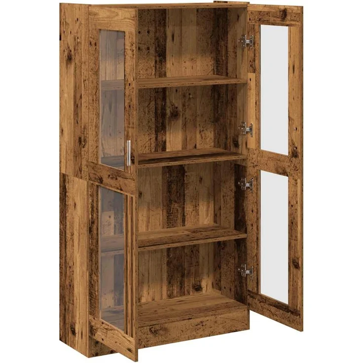 vidaXL Highboard Altholz-Optik 82,5x30,5x150 cm Holzwerkstoff 3318718 – Bild 6