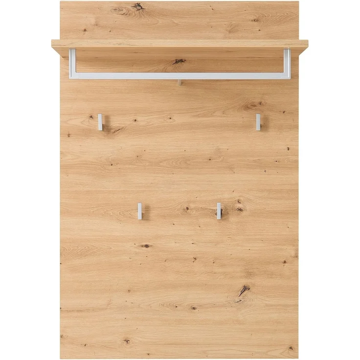 Garderobenpaneel >Bari< in Artisan Eiche Dekor - 78x117x30cm (BxHxT) – Bild 2