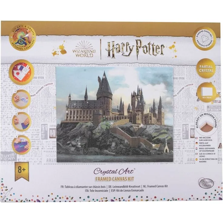 Craft Buddy Crystal Art Leinwandbild Hogwarts Castle