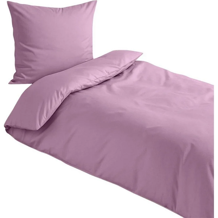 TRAUMSCHLAF Bettwäsche Pure, Mako Satin, 2 teilig, hochwertige Satin Bettwäsche – Bild 3