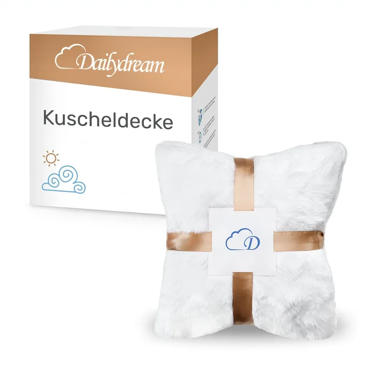 Dailydream “Model M“ viscoelastischer Matratzentopper mit Memory Foam Effekt, Weiß, 140 x 200 x 5 cm
