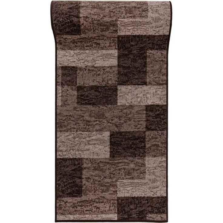 Mazovia Läufer Läufer Teppichläufer Brücke - Vorzimmer Küche - Braun, 67 x 100 cm, Kurzflor, Rutschfest, Meterware, Verschiedene Größen – Bild 1