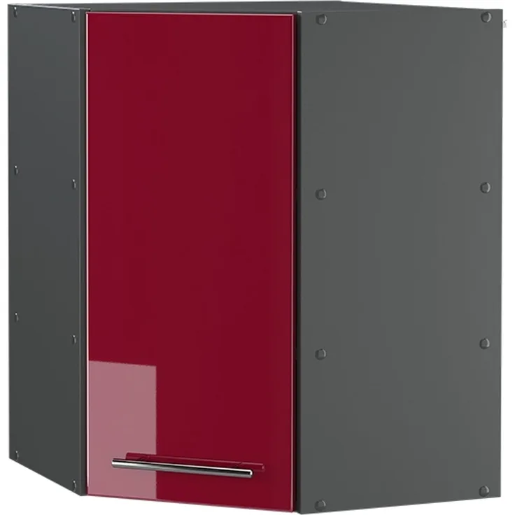 Eckhängeschrank Fame-Line Bordeaux Hochglanz 57 cm Vicco