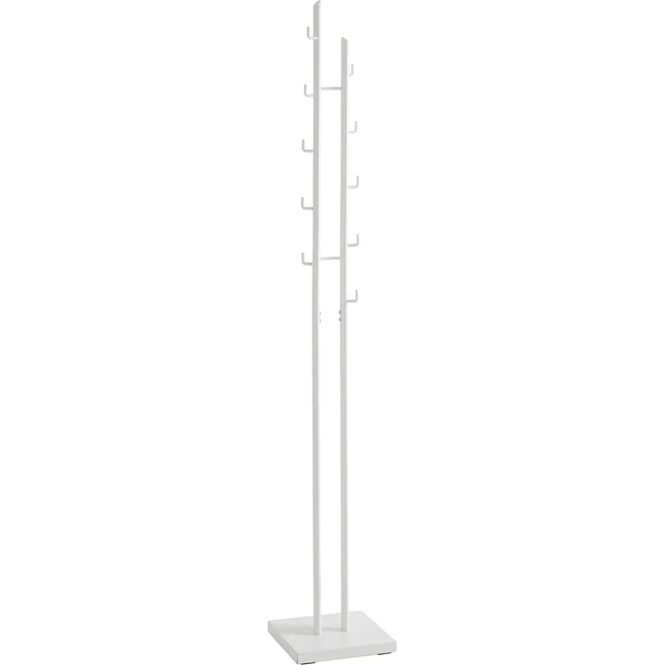 Garderobenständer >21353< in weiss, Metall - 29x176x29cm (BxHxT) – Bild 1