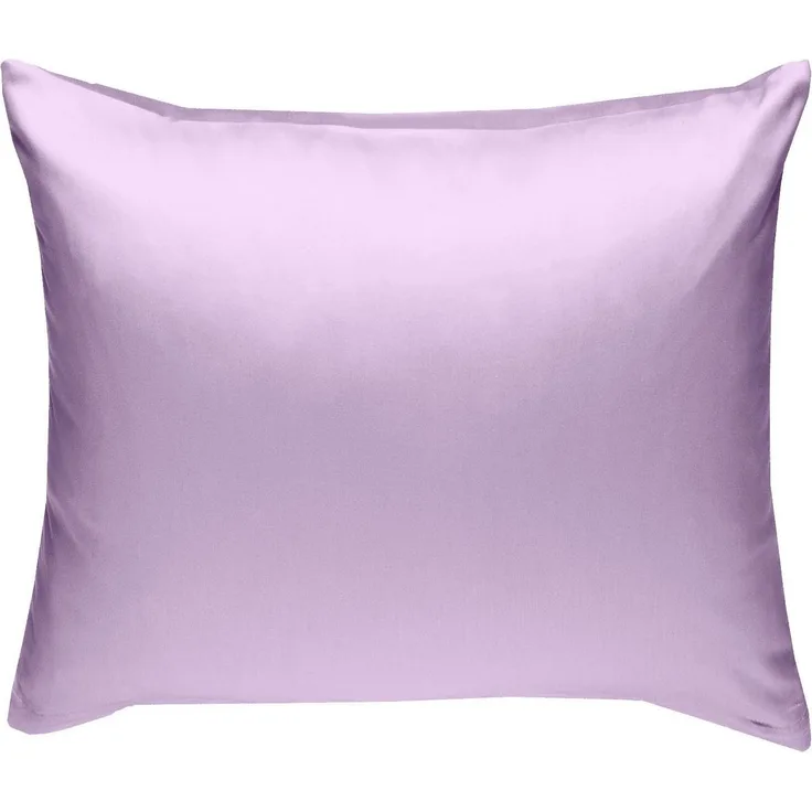 Bettwaesche-mit-Stil Mako-Satin / Baumwollsatin Bettwäsche uni / einfarbig flieder rosa Kissenbezug 40x40 cm
