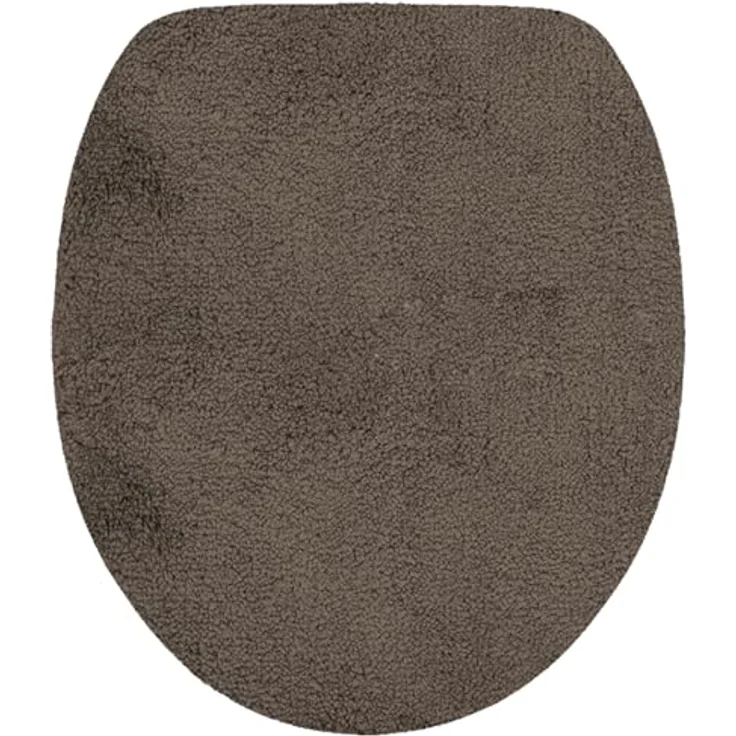 NYVI Badematte WC Deckelbezug mit Gummizug NYVISpa Lasalle Toilettendeckelbezug, Höhe 20 mm, Polyester, Rutschfest, Saugstark, Schnell Trocknend, Fußbodenheizung geeignet – Bild 1