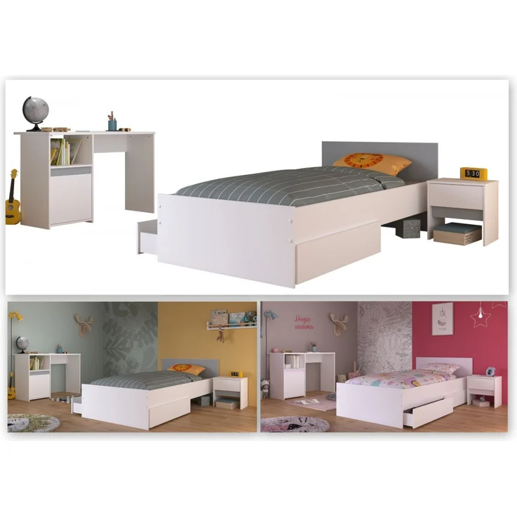 Parisot Kinderzimmer und Jugendzimmer Pirouette in weiß Set 3-tlg. – Bild 5