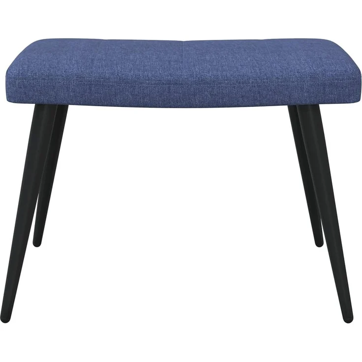 vidaXL Relaxsessel mit Hocker Blau Stoff [327956] – Bild 7