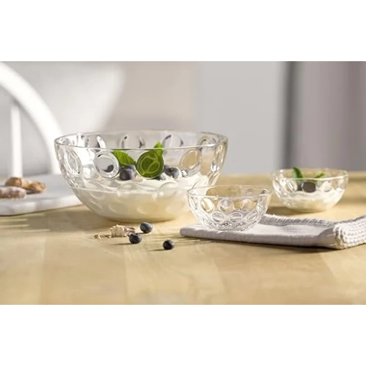 LEONARDO Schale CUCINA OPTIC, 4er-Set, Glas, (Set, 4-tlg), Spülmaschinengeeignet – Bild 5