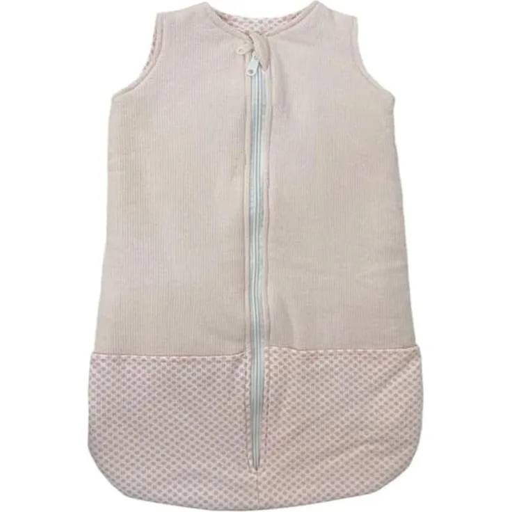 Baby Schlafsack » 100% Baumwolle » Ganzjahresschlafsack 70cm » Säuglinge & Neugeborene 0-9 Monate » 2-Wege-Reißverschluss - Rosa