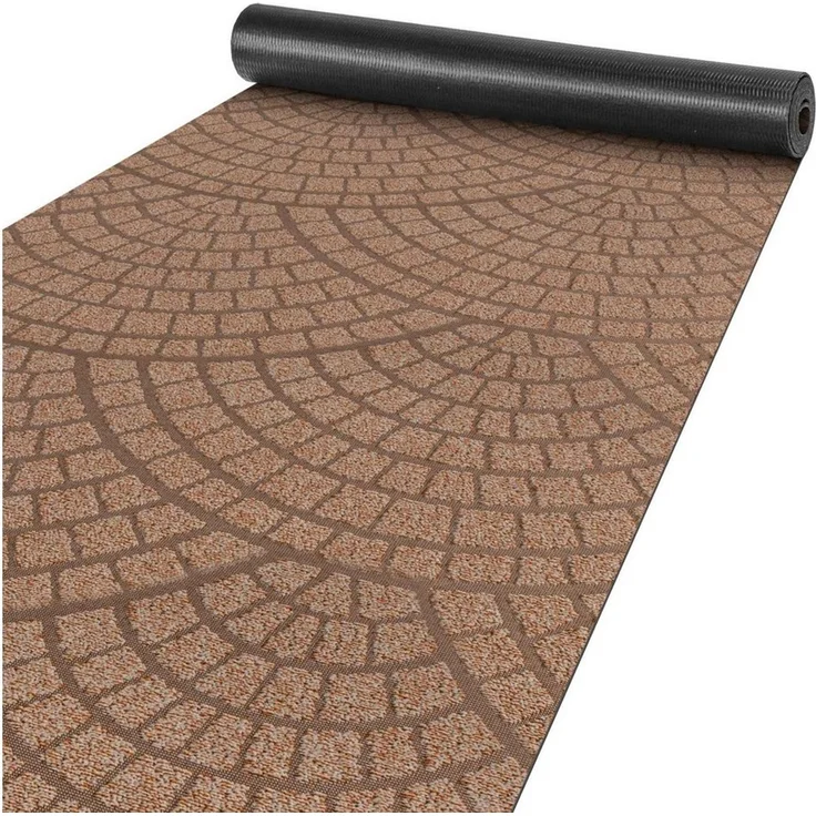 ANRO Küchenläufer Teppichläufer DAVIS Velours Läufer, Eckig, Höhe: 3 mm, Velour