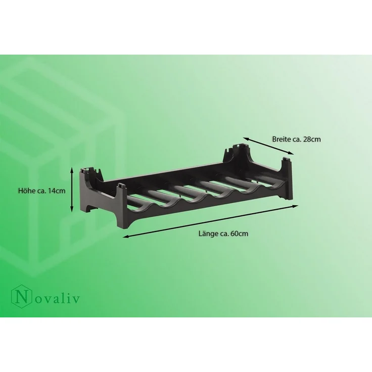 Novaliv Regal -, Spar-Set 12-tlg, Stapelbar,platzsparend, erweiterbar – Bild 3