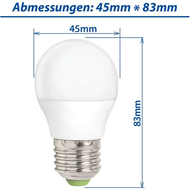 LED E27 6W 230V AC Neutralweiß DIMMABLE 500 Lumen 160° – Bild 1