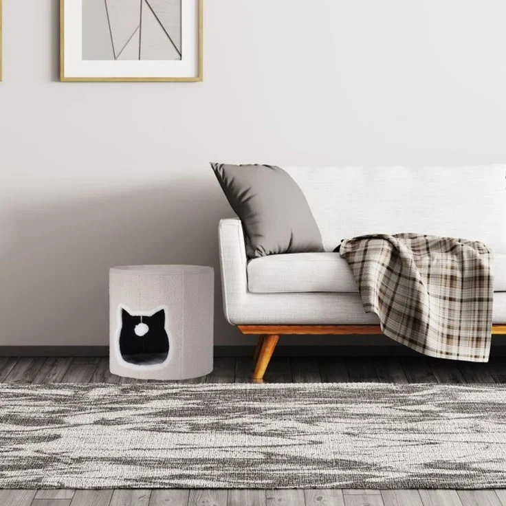 Relaxdays Faltbare Katzenhöhle in Beige – Bild 5