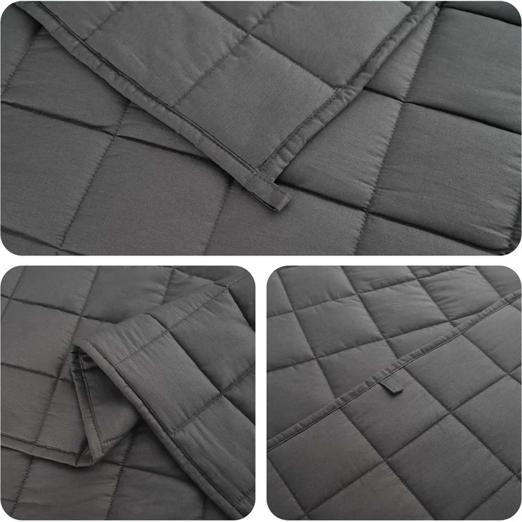 vidaXL Gewichtsdecke Anthrazit 235 x 290 cm 11 kg 100% Baumwolle 205T 42044013 – Bild 5