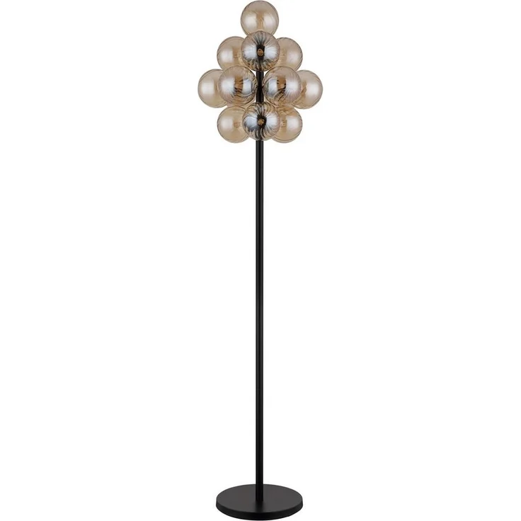 GLOBO LIGHTING Stehlampe CONOR, ohne Leuchtmittel, Stehleuchte, Glas, Wohnzimmer, Flur – Bild 5