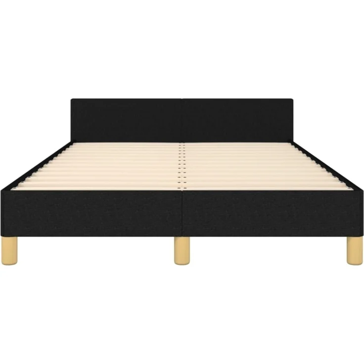 vidaXL Bettgestell ohne Matratze Schwarz 120x190 cm Stoff 379536 – Bild 3