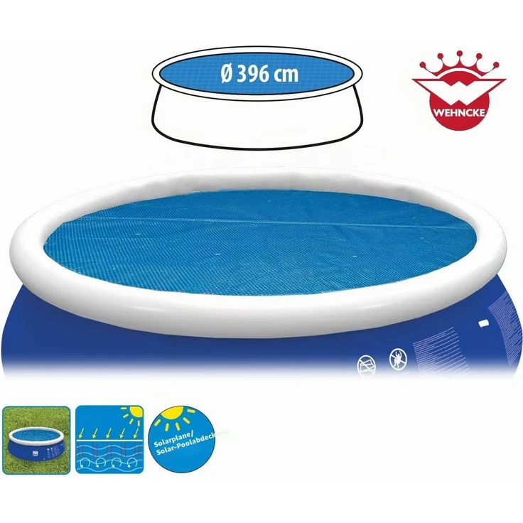 Happy People Pool-Abdeckplane Solarabdeckplane rund, für Quick-Up Pools mit Ø396cm – Bild 2
