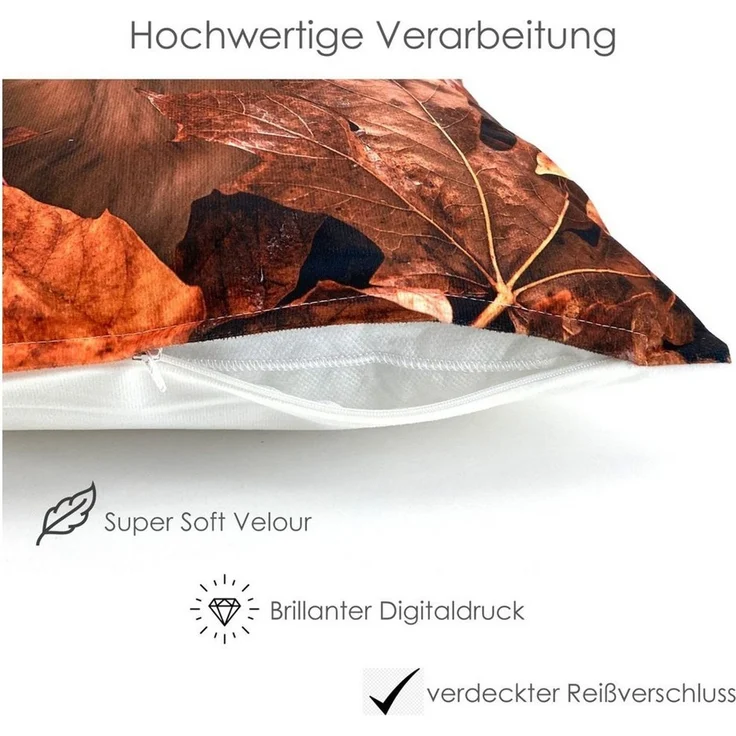 heimtexland Dekokissen Weihnachten Kissenhülle Chalet Landhaus Deko Kissen Vichy Karo Typ652, Deko Kissen I 40x40 I Geschenk I kuschelig weich – Bild 3