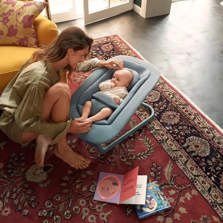 Cybex Lemo Babywippe Ständer Suede Grey Grau – Bild 3