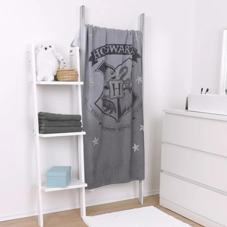 Herding Young Collection Strandtuch Harry Potter Velourstuch grau - Aktion Gr. 70/140 cm Tuch, (1-St), Sport, Strand & Badehandtuch Liegetuch Saunatuch – Bild 4