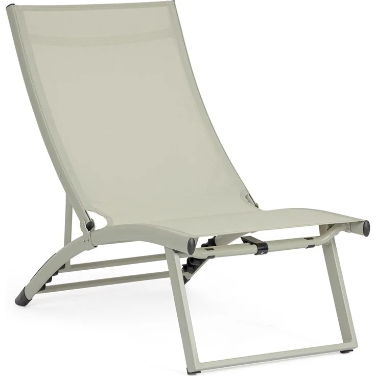 Loungesessel Taylor 2er-Set aus Aluminium, klassisch, verstellbar, grün Breeze, klappbar
