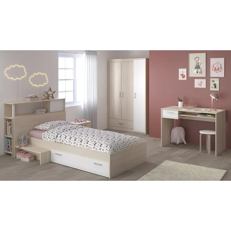 Parisot Kinderzimmer Charly in Akazie und weiß Jugendzimmer Set 5-tlg. – Bild 1