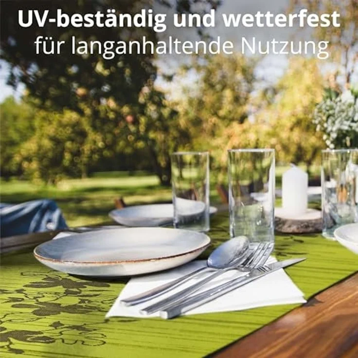 DecoHomeTextil Heimtextilmanufaktur Tischläufer Miami Tablerunner, wind- und wetterfest, UV-beständig, verrottungsfest – Bild 4