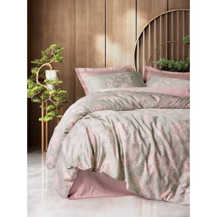 L'Essentiel Maison Bettwäsche Set Betula Satin, Baumwolle, 3 teilig, Durchdacht & Pflegeleicht Hohe Qualität & Farbbrillanz 3 Größen – Bild 2