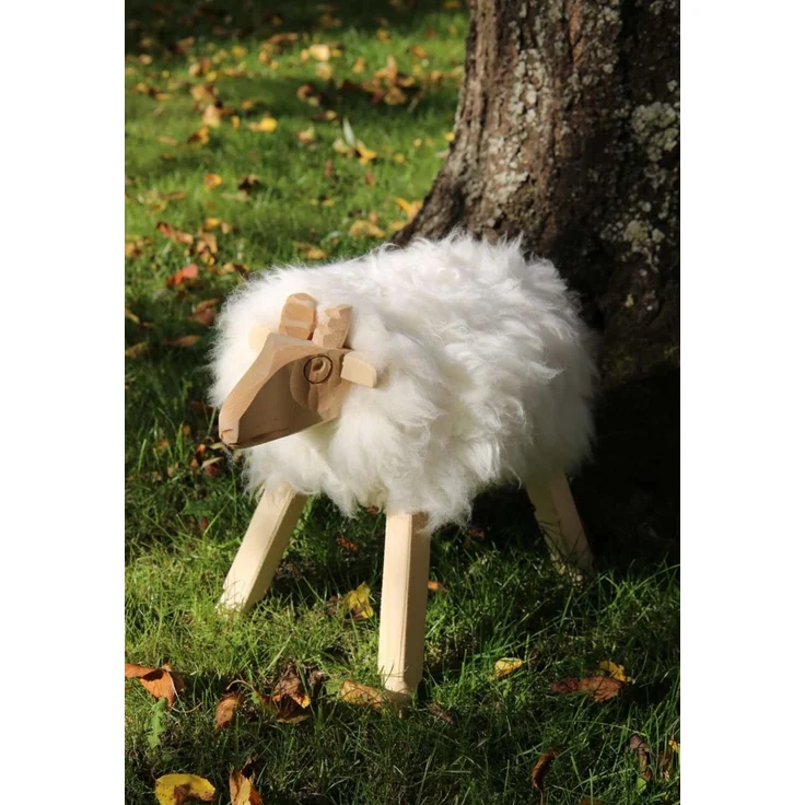 Holzschaf Paulinka M Lammfell MODELL 2 – Bild 4