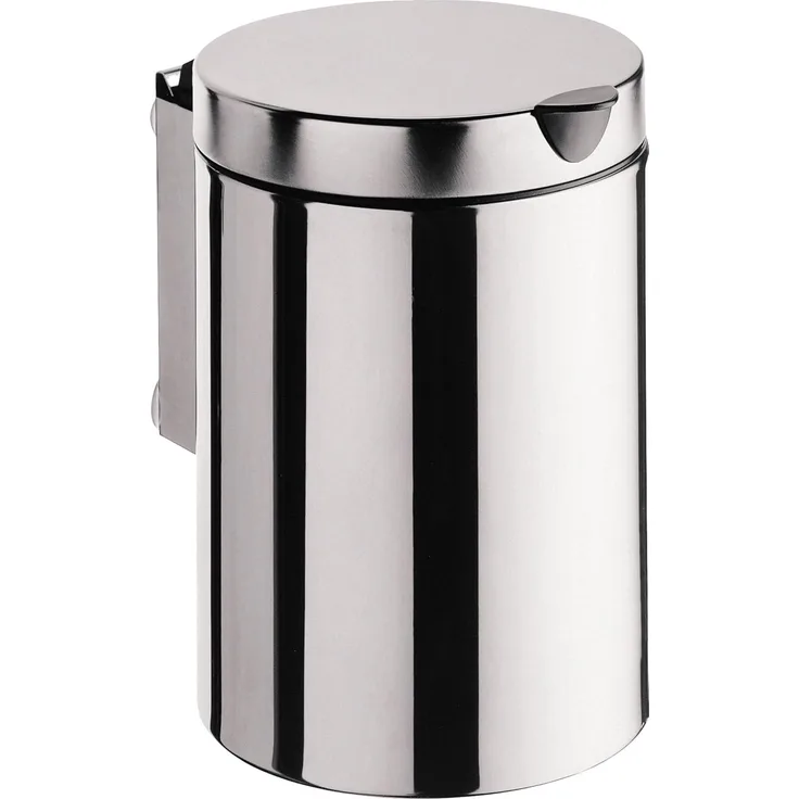 Emco 355300100 Abfallbehälter System 2 mit Deckel wandhängend 3 Liter, edelstahl