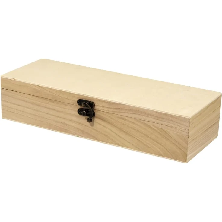 Holz Boxen-Set quadratisch FSC MixCredit, 1 Box á 32x12x7cm/3 Boxen... – Bild 1