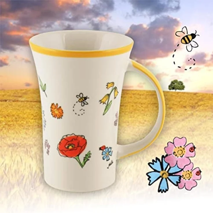 Mila Becher Mila Keramik-Becher Coffee-Pot Lovely Flowers, Keramik – Bild 4