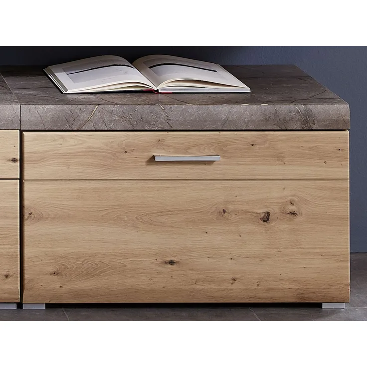 TV-Board >Springhill< in Artisan Eiche aus Metall - 80x51x47cm (BxHxT)