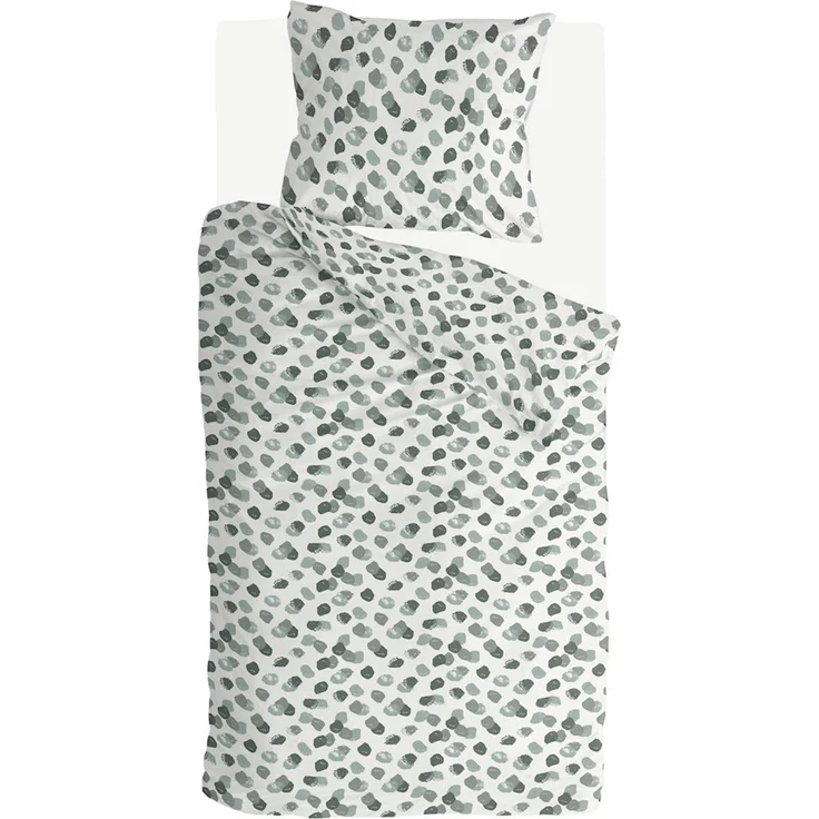 Bettwäsche-Set (135x200cm) - Byrklund Spotty Animal Green – Bild 1