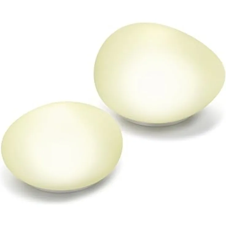 Solar Glas Deko Steinleuchten 2er Set Lichtfarbe neutralweiß 4100K Gartendekoration Solarleuchten esotec 102084