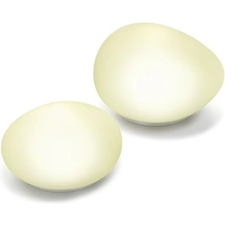 Solar Glas Deko Steinleuchten 2er Set Lichtfarbe neutralweiß 4100K Gartendekoration Solarleuchten esotec 102084 – Bild 1