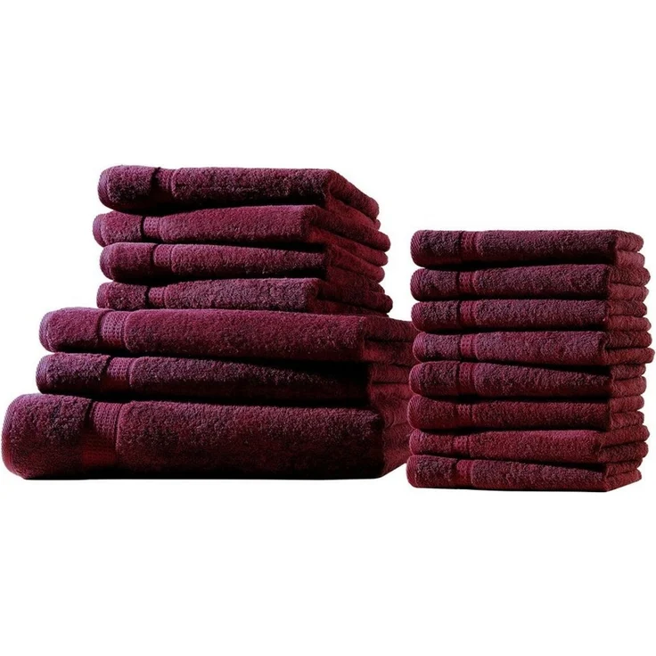 Hometex Premium Textiles Handtuch in Premium Qualität 500 g/m², Feinster Frottier-Stoff 100% Baumwolle, 1x Badetuch + 2 Duschtuch + 4 Handtuch + 8 gastetuch, weich, saugfähig, extra schwer & flauschig – Bild 2