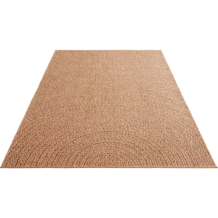 TaraCarpet Teppich TaraCarpet Borneo Welle Outdoor Teppich – Wetterfester Indoor & Outdoo, rechteckig, Höhe: 6 mm, Küche Wohnzimmer Terrasse Garten Balkon beige Läufer 80x250 – Bild 3