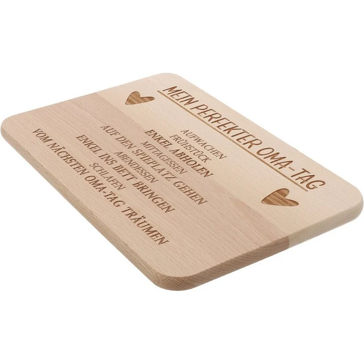 Spruchreif® Frühstücksbrett · Frühstücksbrettchen aus Holz mit Gravur · Geschenk für Großeltern – Bild 2