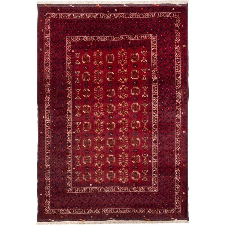Afghan Teppich - Buchara - 284x194 cm - rot – Bild 1